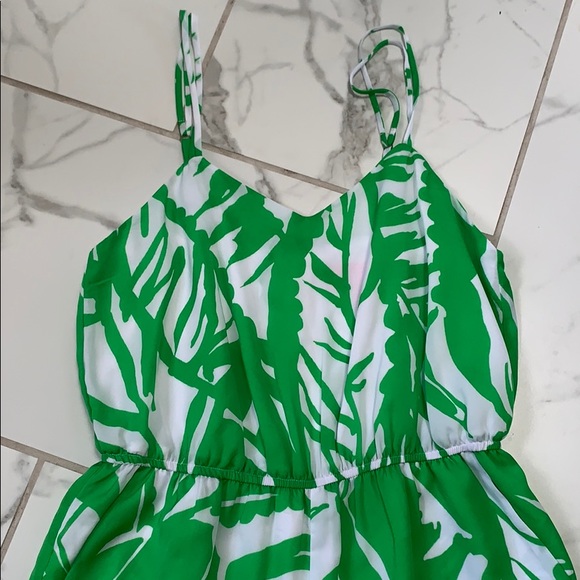 Lily Pulitzer green and white jump suit small - Picture 2 of 3